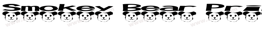Smokey Bear Print字体转换